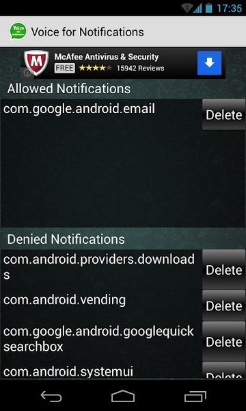 Voice for Notifications - Preview 2