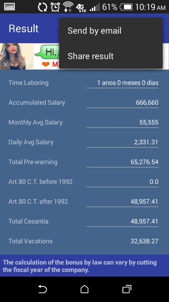 Labor Calculator - Preview 1