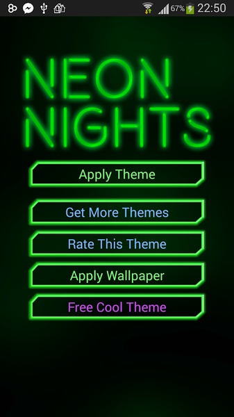 GO Keyboard Green Neon Theme - Preview 7