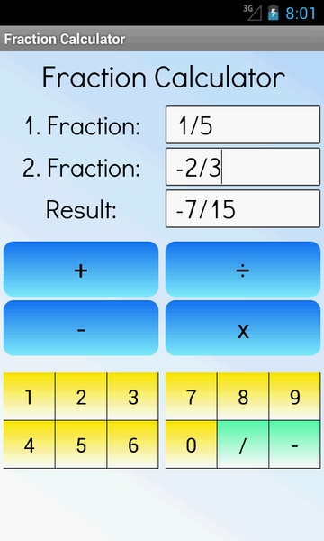 Fraction Calculator - Preview 4