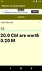 Meters to Centimeters converter screenshot 2