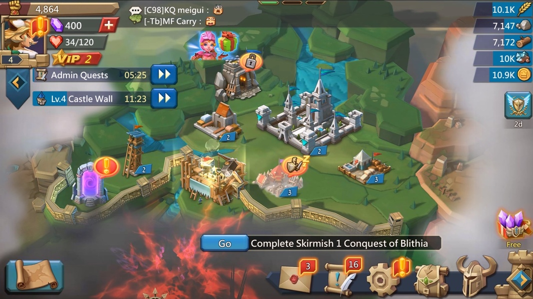 Lords Mobile MOD APK 2.116 (Auto Battle/Vip 15) for Android