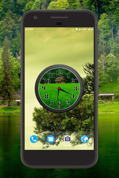 Greenery Clock Live Wallpaper - Preview 4