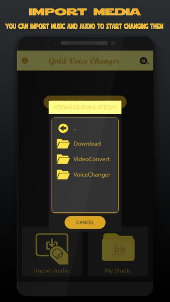 Gold Voice Changer & Voice Recorder for Android - Download the APK