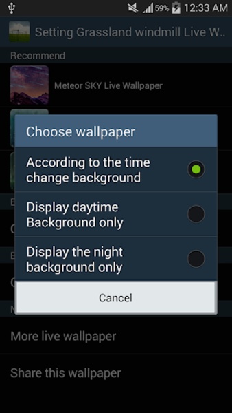 Grassland windmill Live Wallpaper - Preview 1