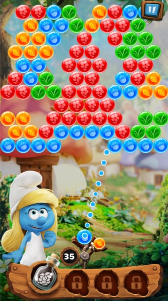 Os Smurfs: Bubble Shooter na App Store