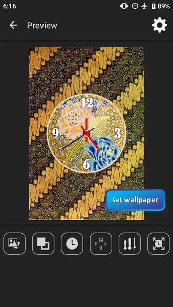 Batik Clock Live Wallpaper - Preview 5