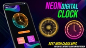 Digital Clock Neon Wallpapers screenshot 6