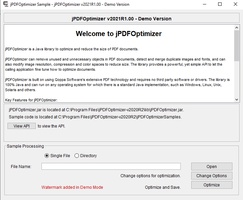 jPDF Optimizer screenshot 1