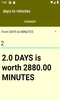 days to minutes converter screenshot 4