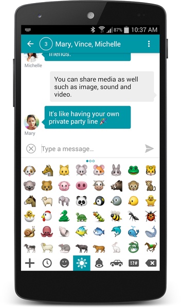chompSMS emoji add-on - Preview 4