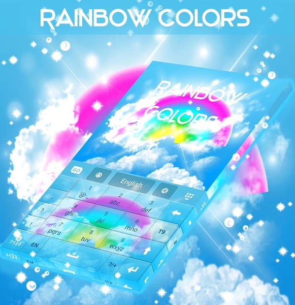 Rainbow Colors GO Keyboard - Preview 2
