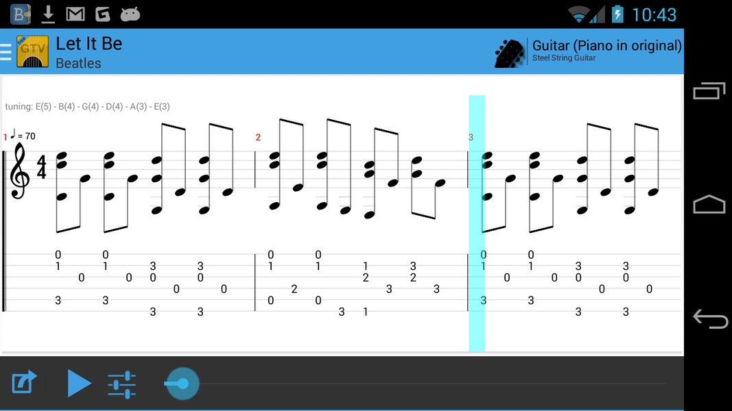 Guitar Tab Viewer - Preview 1