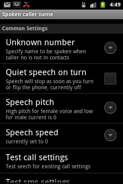 Spoken caller name free - Preview 2