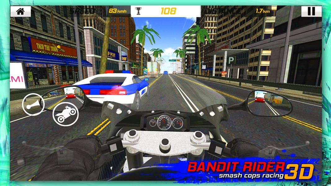 Bandit Rider 3D: smash cops racing - Preview 3