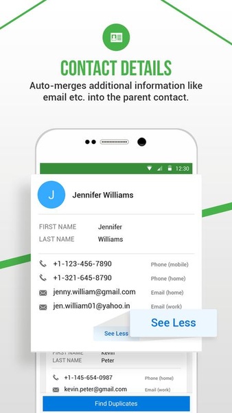 Duplicate Contacts Fixer and Remover - Preview 2