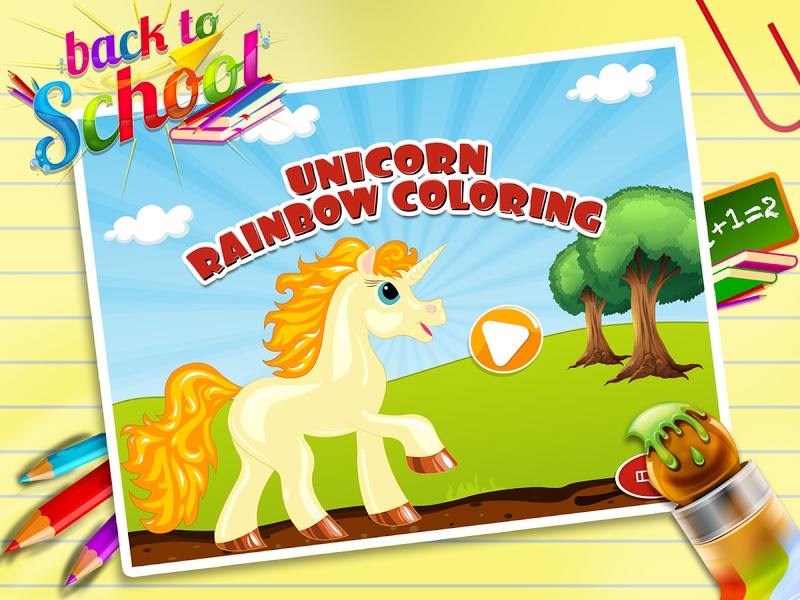 Unicorn Colouring - Preview 5