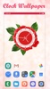 Rose Clock Live Rose Wallpaper screenshot 1