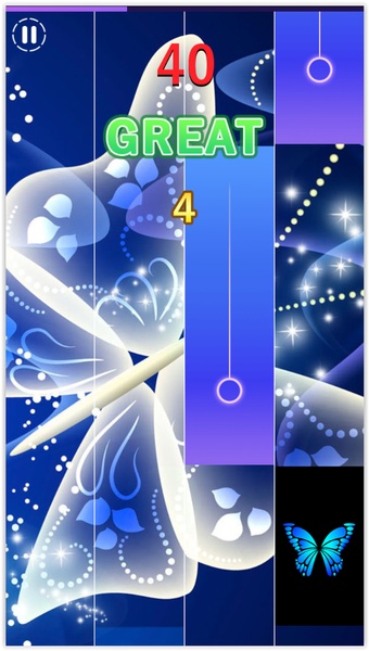 Blue butterfly Piano Tiles 3 - Preview 4