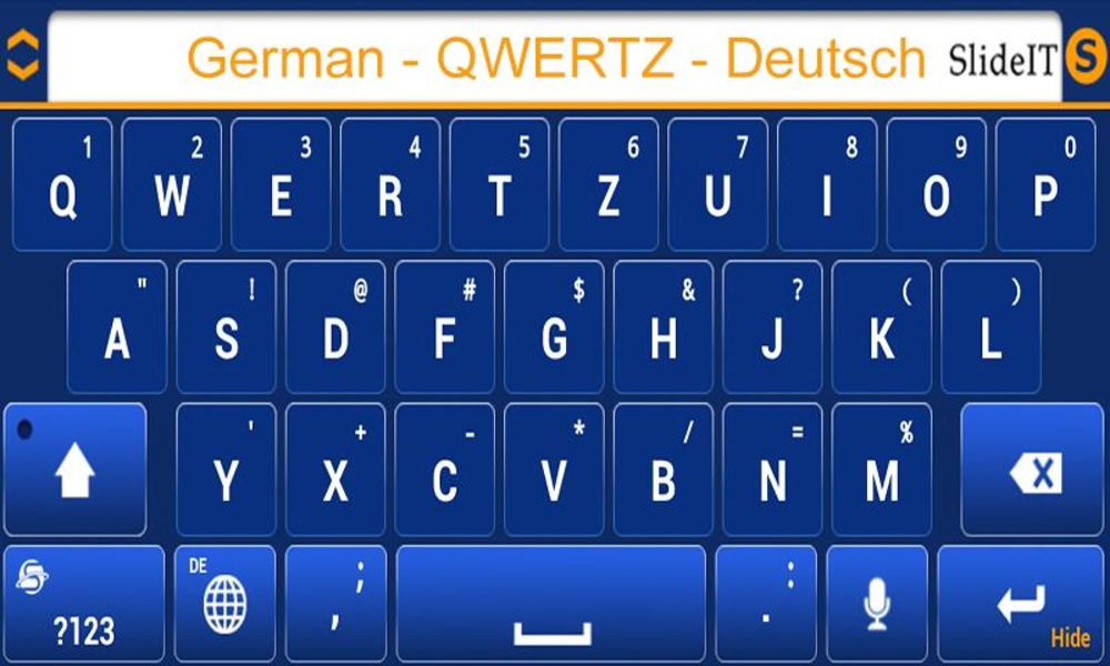 SlideIT German [QWERTZ] Pack - Preview 2