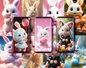Cute bunny live wallpaper screenshot 5