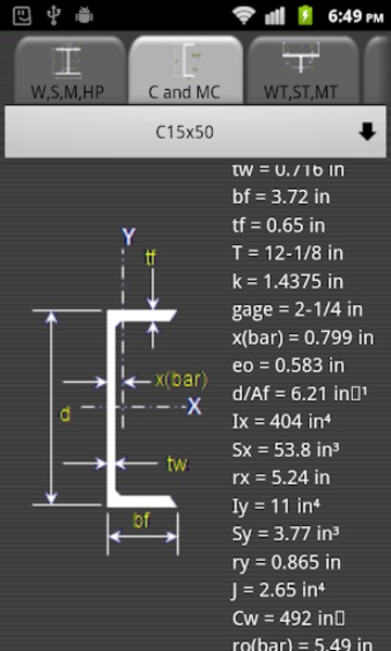 AISC Steel Table - Preview 2