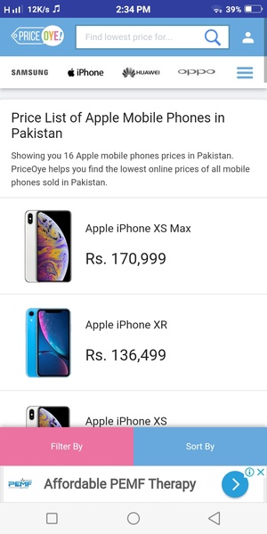 PriceOye Mobile Prices Pakistan - Preview 2