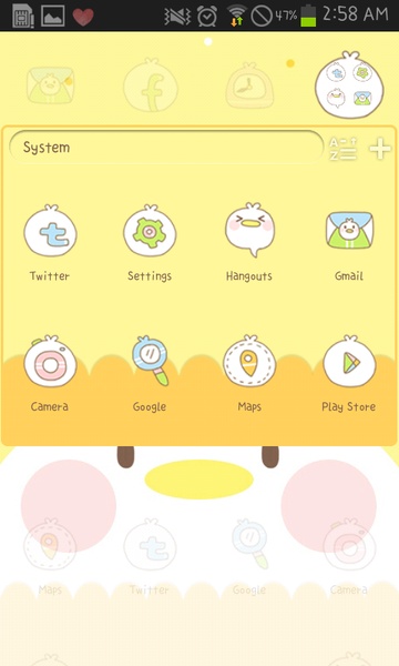 Yellow Chick Go Launcher EX - Preview 2