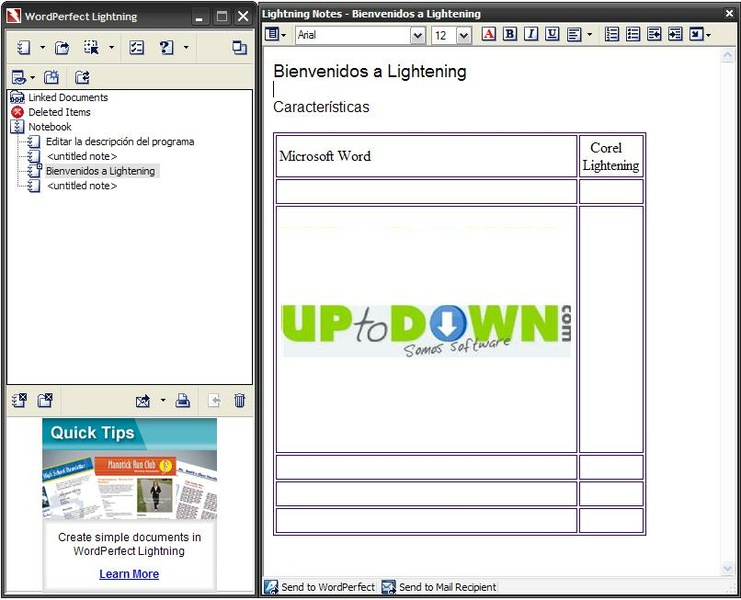 Corel WordPerfect Lightning for Windows - Download it from Uptodown for free