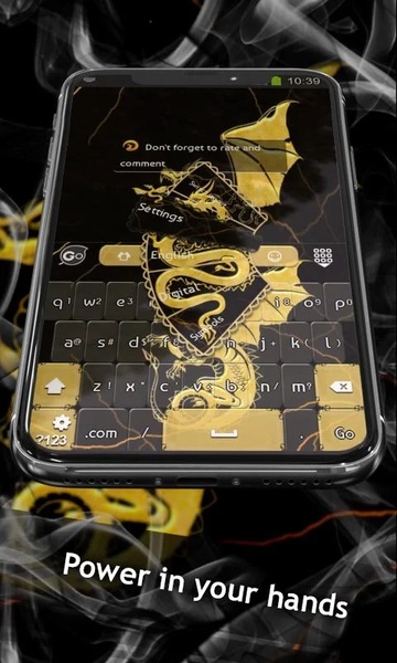 GO Keyboard Golden Dragon Theme - Preview 1
