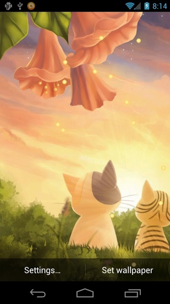 Kitten Sunset Live Wallpaper Free - Preview 2