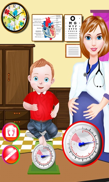 Pregnant Doctor Examines Newborn Baby - Preview 5