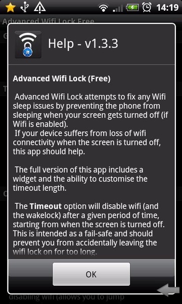 Advanced Wifi Lock (Free) - Preview 1