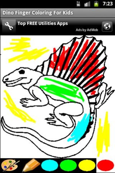 Dino Finger Coloring For Kids - Preview 1