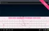 Pink Flowers GO Keyboard screenshot 10