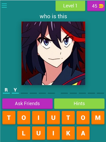 Kill la Kill charactar quiz - Preview 1