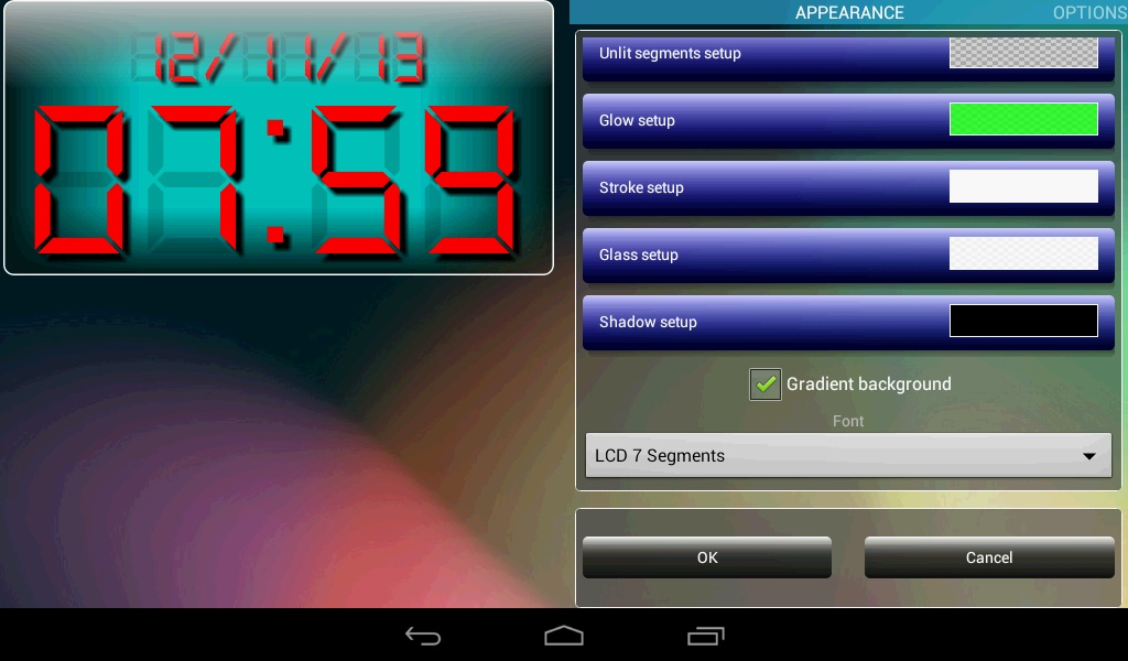 LED clock widget lite - Preview 5