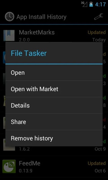App Install History - Preview 6