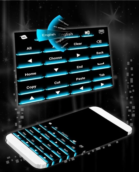 Neon Theme Keyboard Phone - Preview 3