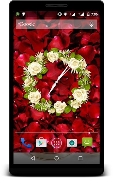 Rose Clock Live Wallpaper - Preview 4