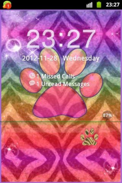 GO Locker Theme Zebra - Preview 1