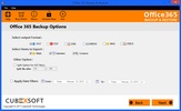 CubexSoft Office 365 Backup & Restore screenshot 2