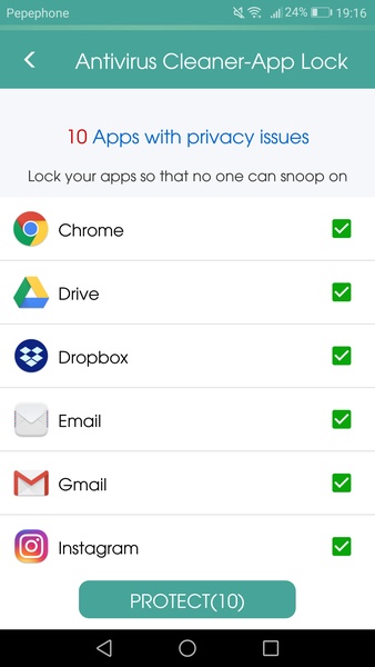 Virus Cleaner & AppLock Security - Preview 5