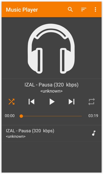 Simple Music Player - Preview 4