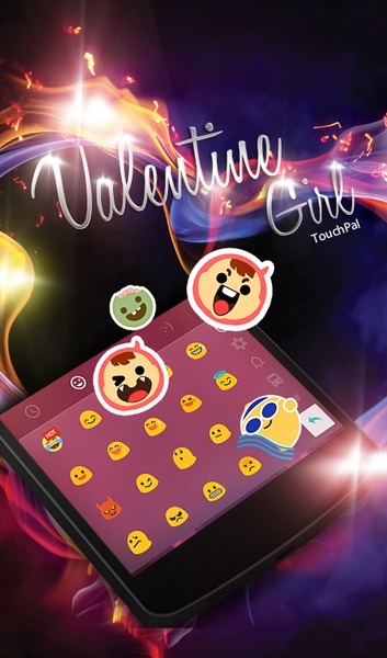 Magic Love for Girl TouchPal Theme - Preview 2