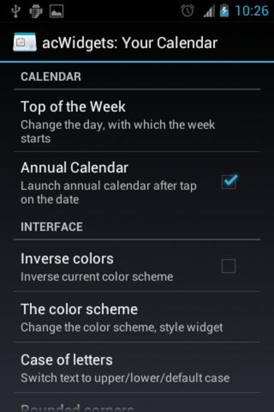 acWidgets: Your Calendar - Preview 3