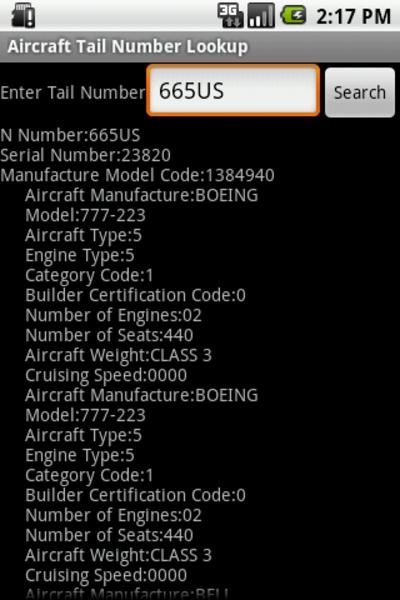 Aircraft Lookup - Preview 1