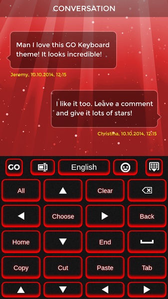 Red Keyboard Theme - Preview 12