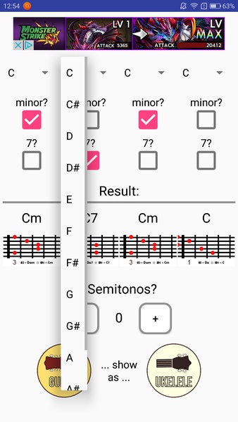 Chords Transposer Free - Preview 3