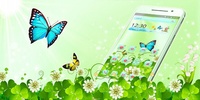 Butterfly Green Nature Theme screenshot 1